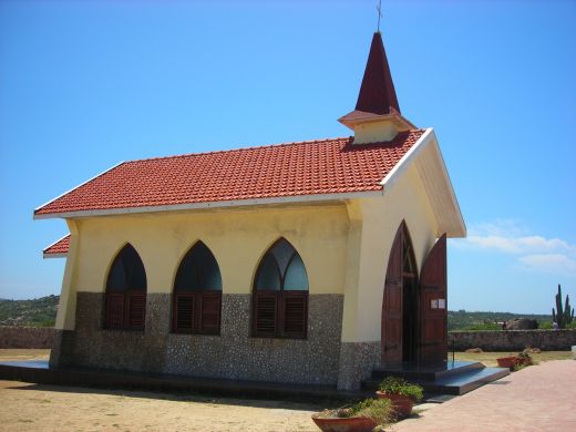 Touristic attractions of Aruba : Chapel of Alto Visto