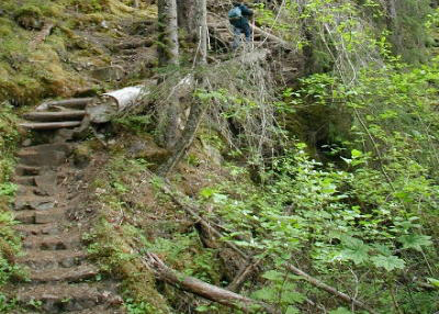 Touristic attractions of Alaska : Chilkoot Trail, Skagway