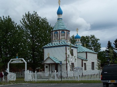 Touristic attractions of Alaska : The Russian Orthodox Church, Kenai