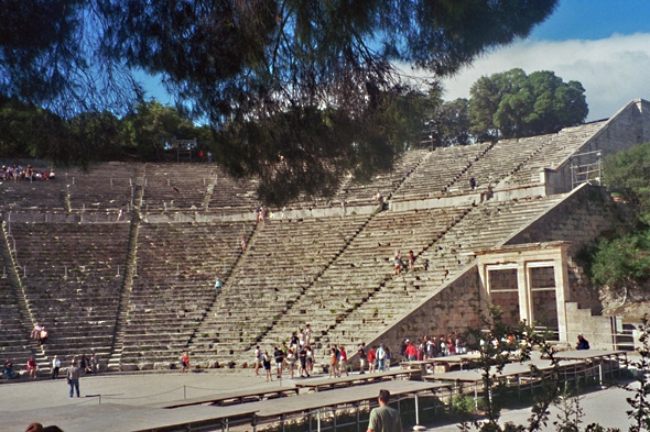 Touristic attractions of Greece : Epidaurus Theatre