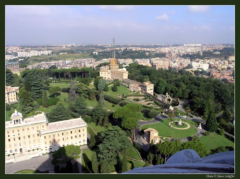 Touristic attractions of Italy : The Vatican Gardens