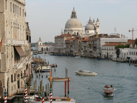 Touristic attractions of Italy : The Grand Canal (Canal Grande)