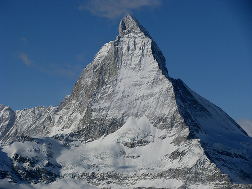 Touristic attractions of Switzerland : Matterhorn / Mont Cervin / Monte Cervino