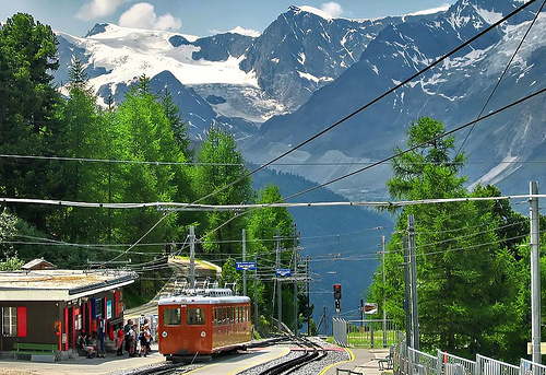 Touristic attractions of Switzerland : Gornergrat / Gornergratbahn