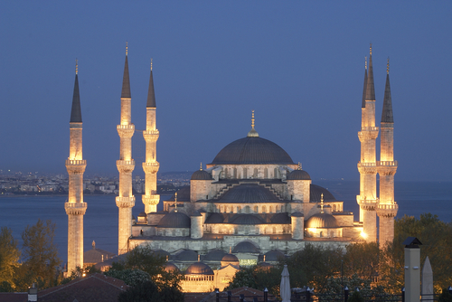 Touristic attractions of Turkey : Blue Mosque - Sultan Ahmet Camii