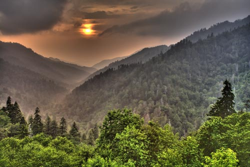 Touristic attractions of United States : Great Smoky Mountains 