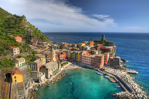 Touristic attractions of Mediterranean : La Spezia, The Gulf of Poets and the Cinque Terre