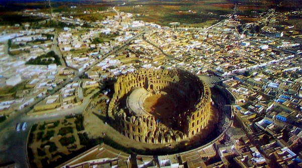 Touristic attractions of Tunisia : Amphitheater, Carthage