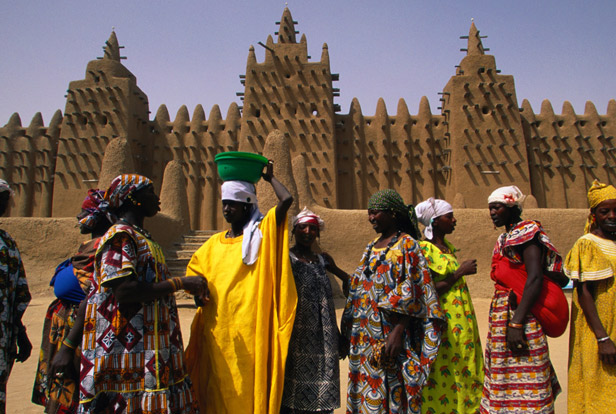 Touristic attractions of Africa : Timbuktu